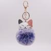 Adorable Kitten Plush Keychain - Cute Cat Figurine for Backpack or Suitcase