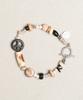 Towtow Archive Peace Mark Symbol Bracelet Black
