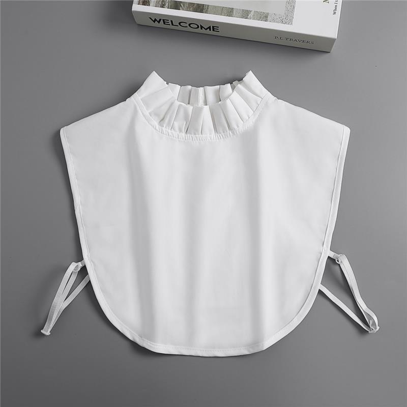 Women Embroidery Lace Detachable Lapel Fake Collar Shirt White Ruffles False Collar Woman Removable False Blouse Nep Kraagie