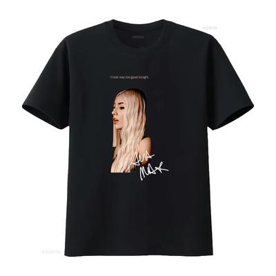 Ava Max Signature Cotton Black T Shirt All Size I Look Way Too Good Tonight Print Bt083 Vintage Washed Stylish Stretched Casual