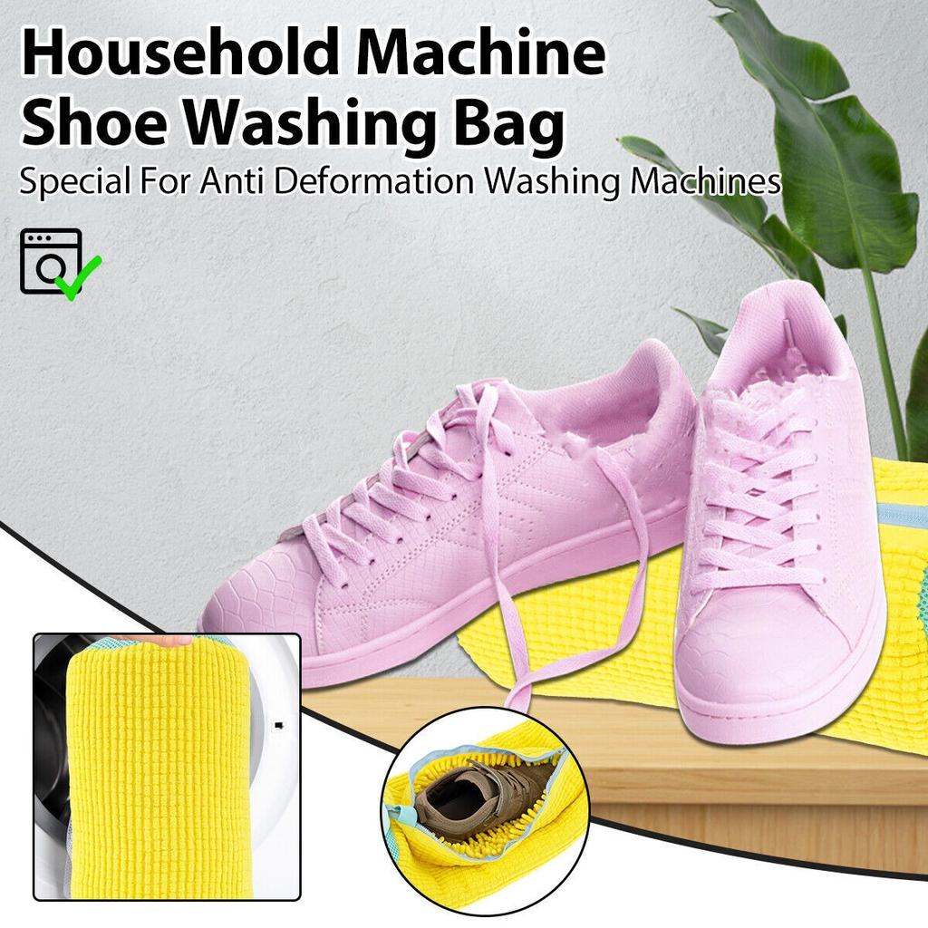 Reusable Shoe Cleaning Bag for Washing Machine Durable Sneaker Washing Bag for Washer and Dryer For Household Cleaning