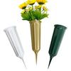 Portafiori con punta Memorial Day Cemetery Flower Vase Portafiori Riutilizzabile Inserto per Bouquet per lapide Tomba Decorazione Prato