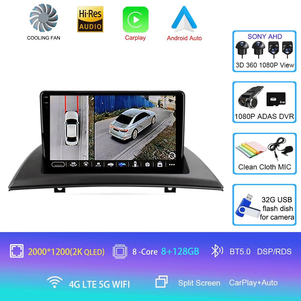 For BMW X3 E83 2004 2005 2006 2007 2008 - 2012 Car Radio Android 14 Navigation GPS Multimedia Player Stereo wifi+4G Carplay BT