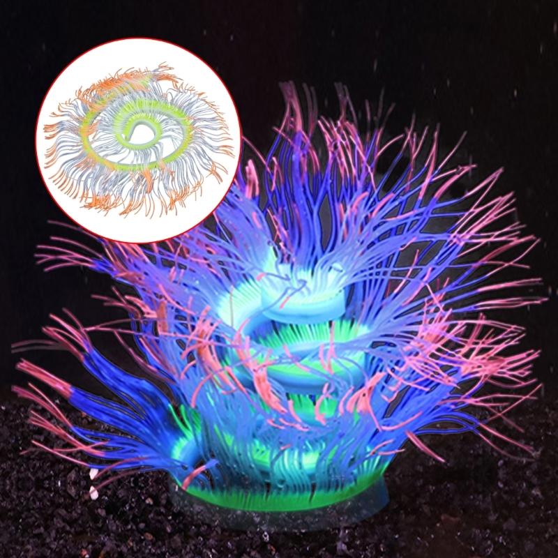 Aquarium Künstliche Pflanze Landschaft Aquarien Dekorationen für Aquarien Terrarium Garnelen Fluoreszierende Ornamente