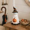 Halloween Gifts for Friends Ghost Ornament, Cute Tabletop Sculpture, Durable Resin Decorative Centerpiece Table Home Party Festive Shelf Ornaments
