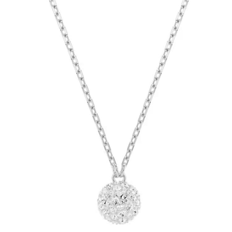 Swarovski Dextera 3D Sphere Necklace Women necklace Silver 5693206 Box (Random Color)