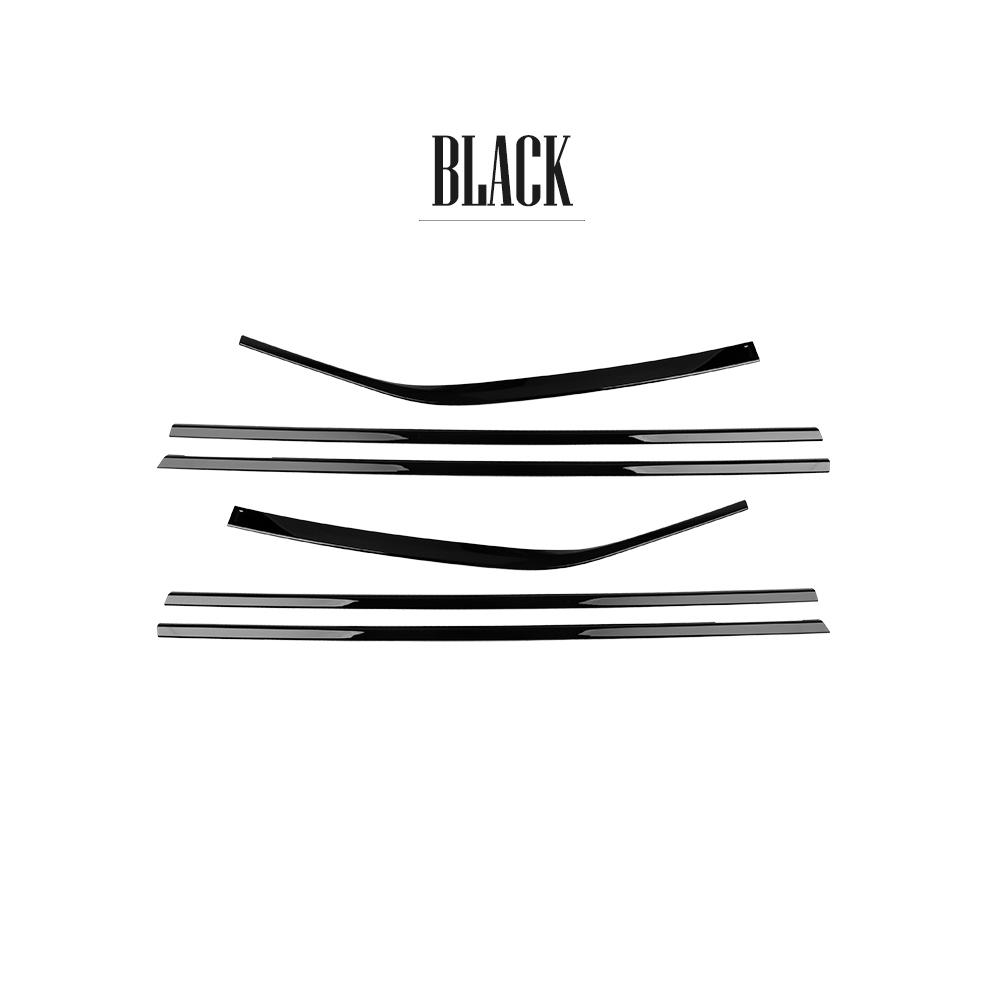 

For Kia EV9 6PCS ABS Black Door Window Frame Trim Stripes Exterior Mouldings LHD/RHD чорний