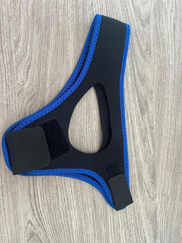 Black Triangle Anti-Snoring Breathable Chin Strap for Adults