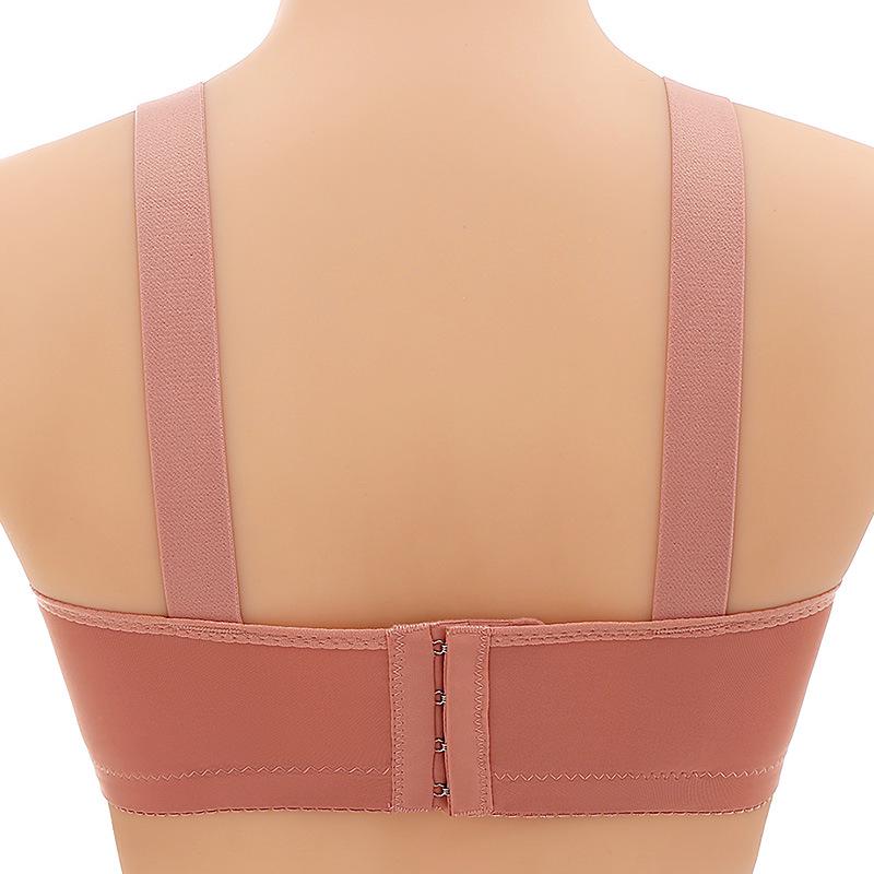 2024 Plus Size Lace Bandeau Bra with Side Support – Minimizes Big Bust for Moms