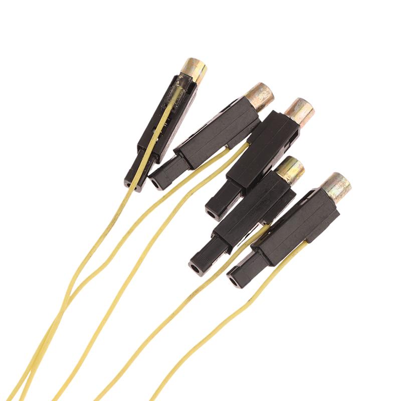 5Pcs 6*6*35Mm Piezoelectric Fire Wire Copper Cap Electronic Igniter Spray Lighter Stove Replacement Parts