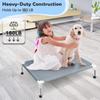 Elevated Cooling Dog Bed, Breathable Anti-slip Pet Cot for Medium Dogs