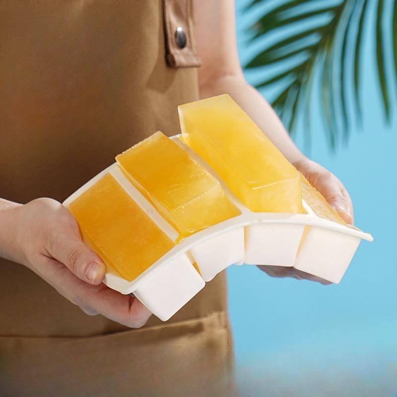 Strip shap Ice Cube Trays Giant Silicone Ice Cubes Square Tray Mold Non-toxic Durable Easy-Release Ice Cube Molds Wine Ice Cube