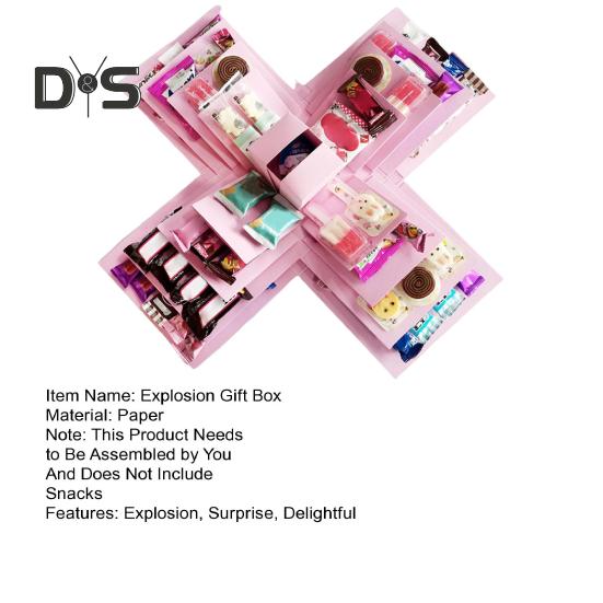 Cutie cadou pentru explozie Cutie pentru explozie cu gustare cu 5 straturi Cutie pentru album de albume pentru aniversare Ziua Îndrăgostiților Cadou de nuntă