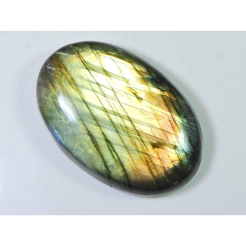 138Cts. Natural Labradorite Oval Crystal Cabochon Loose Gemstone 31X48MM SK-1985