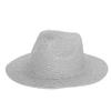 Colored Straw Plain Hat  Outdoor Wide Brim Sun Hats Uv Protection Outings Casual
