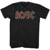 AC/DC Logo Leopard Print Black Rock and Roll Music Band T-T-shirt Tops Tees Men's Women's Unisex