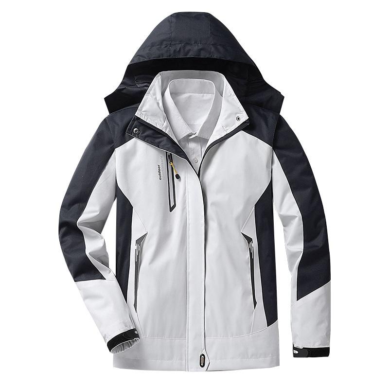Damen Herren Outdoor Sport Kapuzenjacke Winddicht Wasserdicht Regenmantel Jacke Einlagig Dünn Angeljacke Outdoor Bergbekleidung