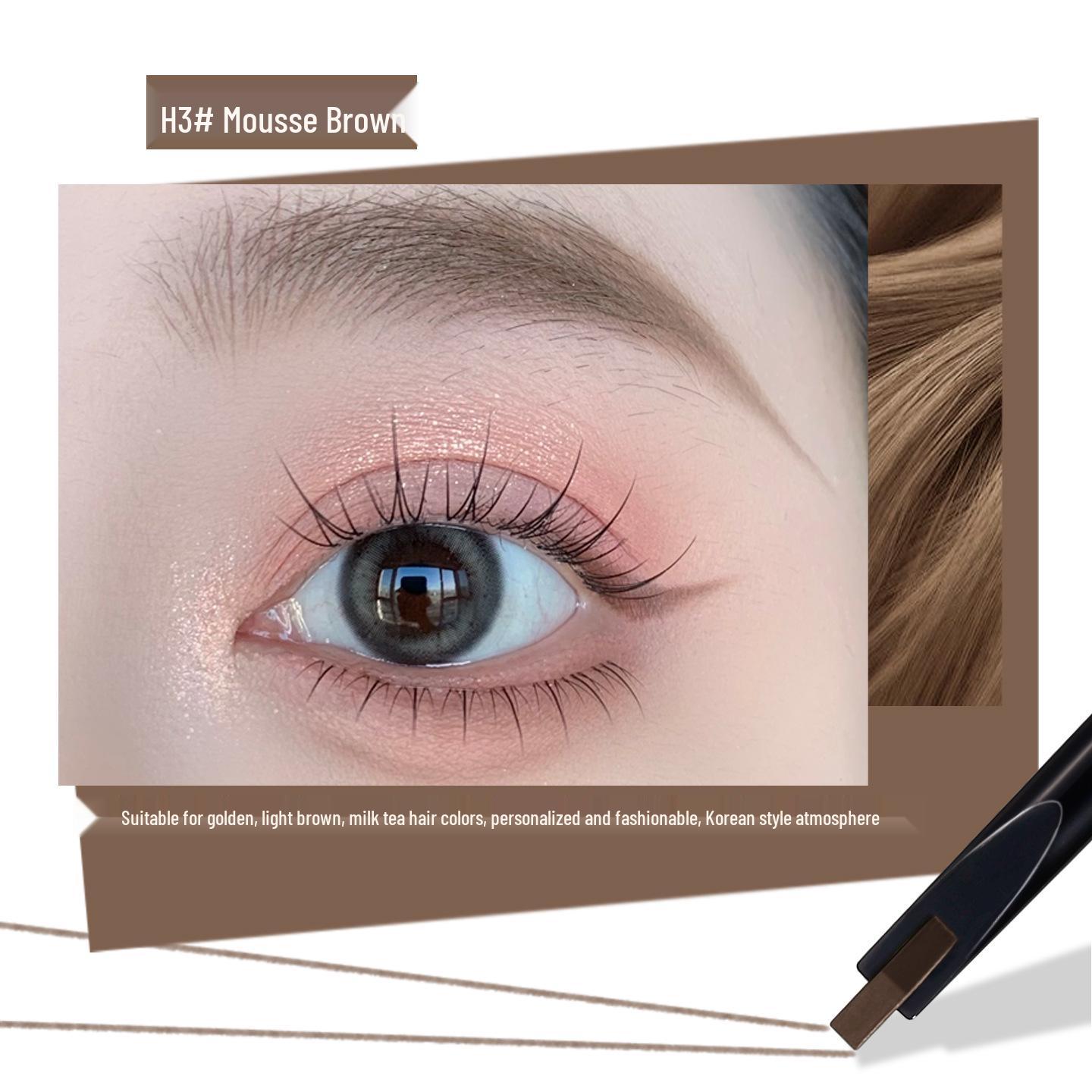 Makeup Xixi Blade Cloud Dual-End Waterproof Eyebrow Pencil: Precise, Smudge-Proof, No Sharpener Needed.