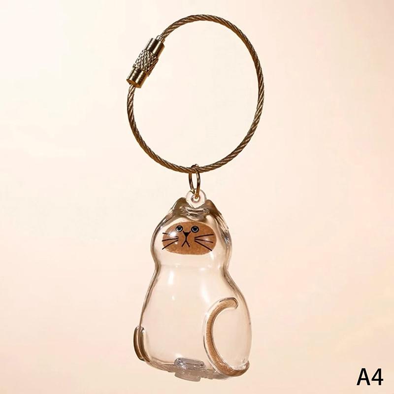 1/6Pcs My Pet'S Fur Container Cat Hair Storage Box Hanging Cat Keychain Pendant Pet Hair Grooming Souvenirs Bag Hanging Decor