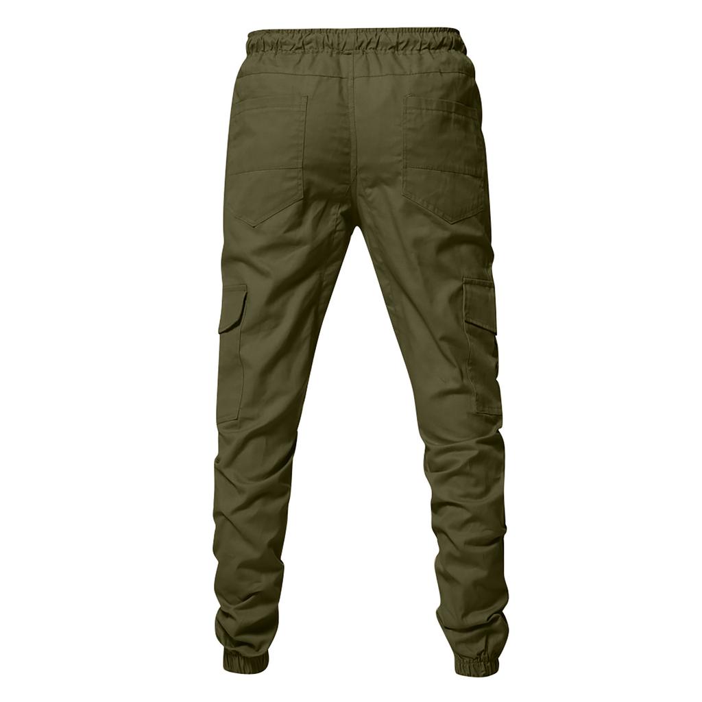 Fashion Men's Sport Color Bandage Casual Loose Sweatpants Drawstring Pant