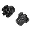 2PCS Wheel Fork Frame Sliders Crash Protection CNC Aluminium Alloy Universal for Motorcycles BikesBlack