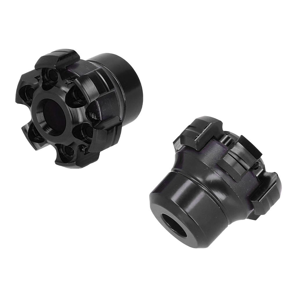 2PCS Wheel Fork Frame Sliders Crash Protection CNC Aluminium Alloy Universal for Motorcycles BikesBlack