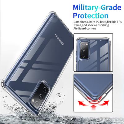 Ochrona przed upadkiem, anty-żółty przezroczysty akrylowy pokrowiec do Samsung Galaxy S20 Fe S23 Ultra S22 S21 Fe 5g S10 Plus S23 uwaga 10 20 Ultra