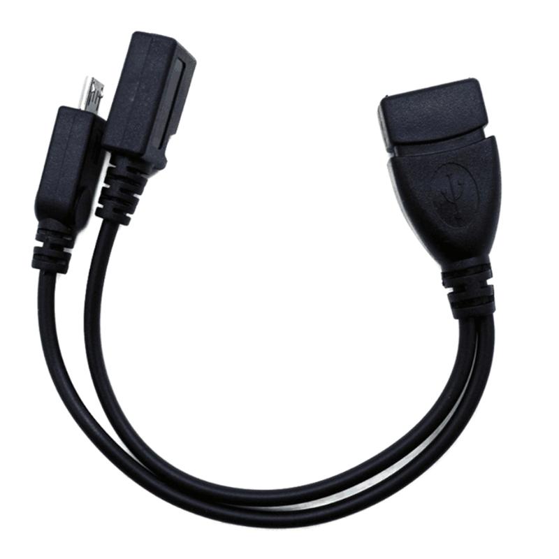 480Mbps Fast Speed Transmission OTG USB Female Splitter Adapter for Phone Tablet Replacement 20cm OTG Cable