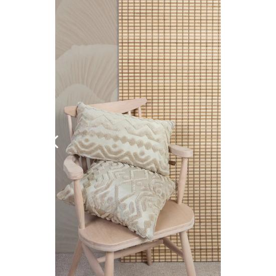 Bohemian Special Design Punch Punch Pattern Quadratischer dekorativer Kissenbezug Letta Natural