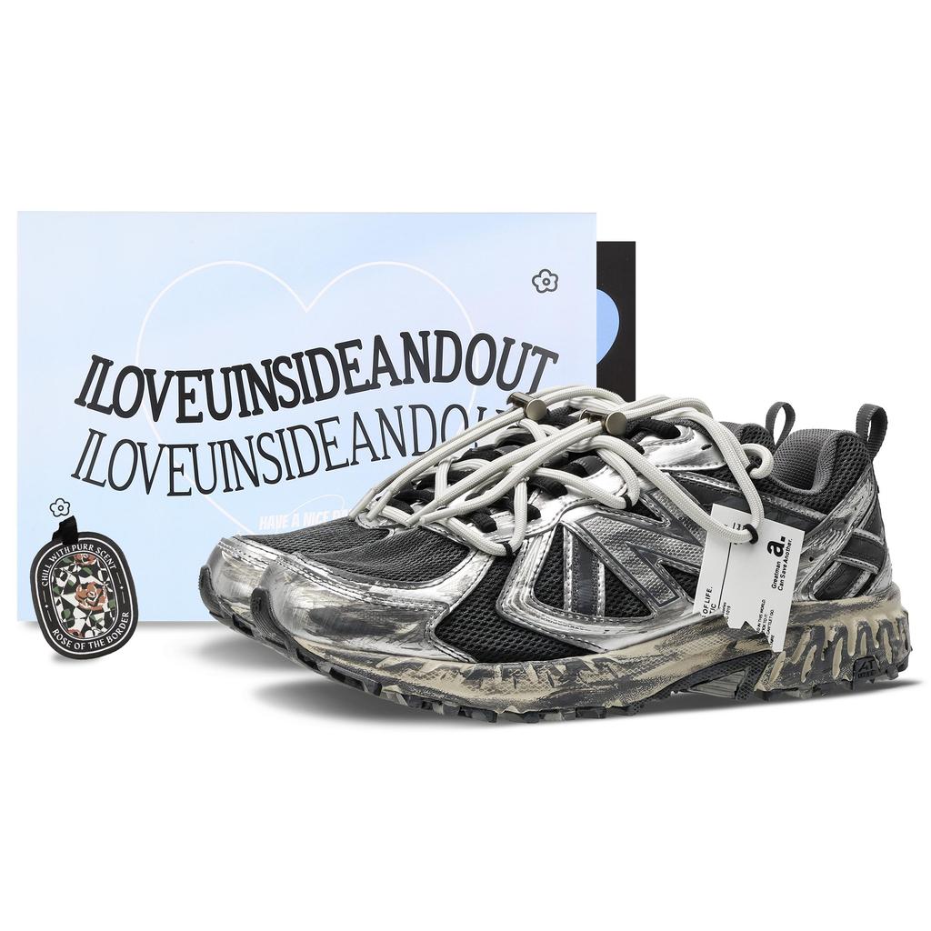 New Balance NB 410 Párnázott Csúszásgátló Kopásálló Alacsony Szárú Futócipő Uniszex Ezüst Fekete Szürke MT410KR5(Team62-)