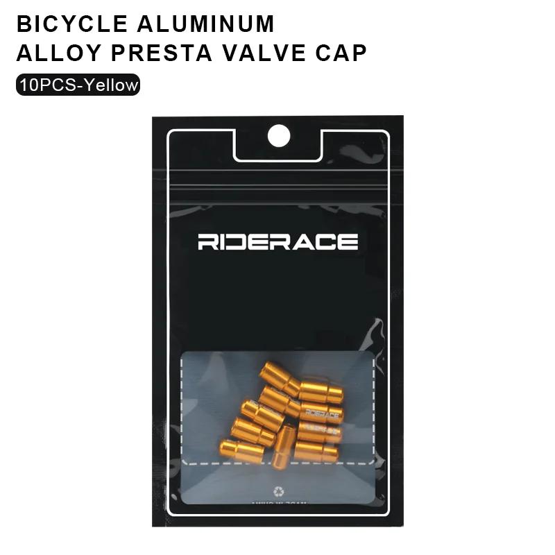 

RIDERACE Aluminum Tire Valve Caps CNC Tube Tyre Gas Nozzle Cover for AV FV Schrader Presta Valve Dust Proof Air Pump Accessories