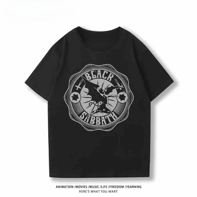 Print T-shirt Fashion Trend Comfortable Loose Casual 100% Cotton Round Neck Short Sleeve T-shirt