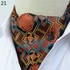 Luxury Men's Ascot Ties Vintage Paisley Cravat Self Tied British style Gentleman Polyester Silk Neck Tie Wedding FormaParty