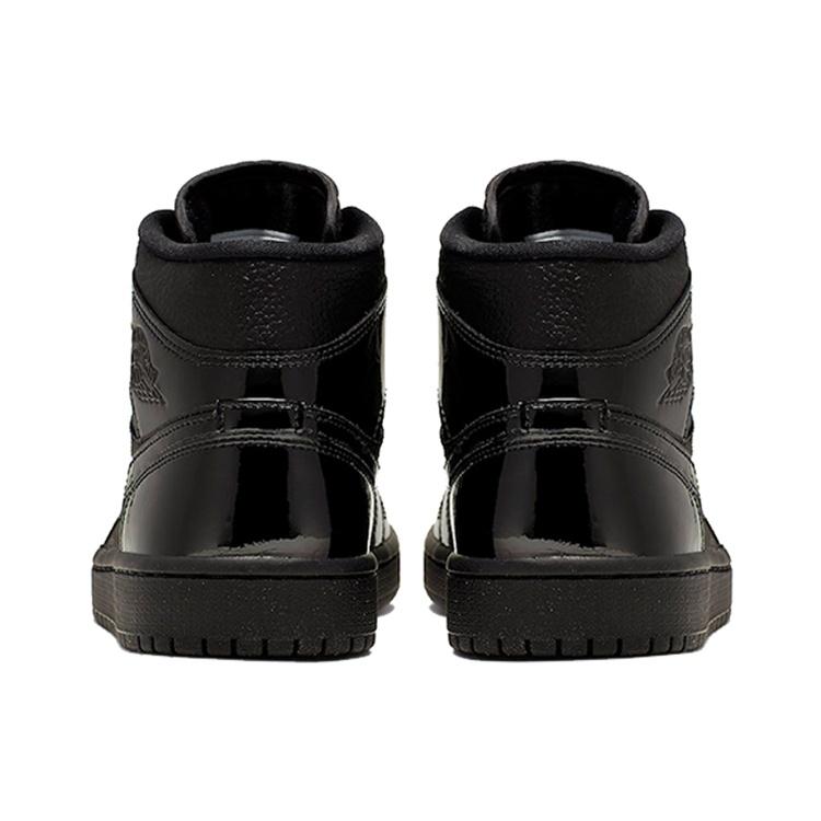 (WMNS) Air Jordan 1 Mid Patent 'Triple Black' Women's BQ6472-003