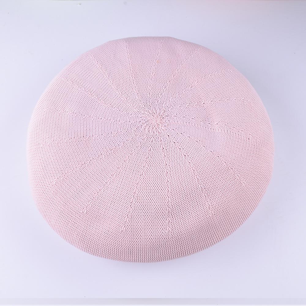 Beret Hat Women Spring Summer Hats For Women Retro Knitted Painter Cap Casual Trendy Design Solid Breathable Thin Cap Female New