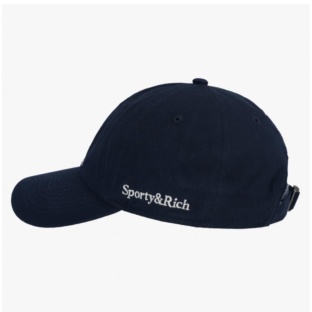 Sporty Rich Cotton Royal Club Logo Embroidered Cap Ac040620219bl106