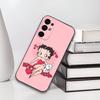 B-Betty Cute B-Boop Soft Black Phone Case for Samsung S25/S24/S21/S22/S23/S30/Ultra/S20/Plus/Fe/Lite