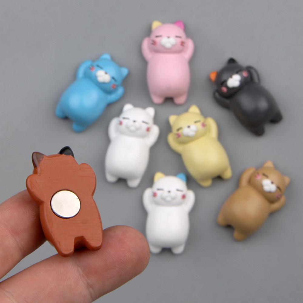 Cat Lazy Cute Three Dimensional Magnetic Refrigerator Resin Decoration For Gift