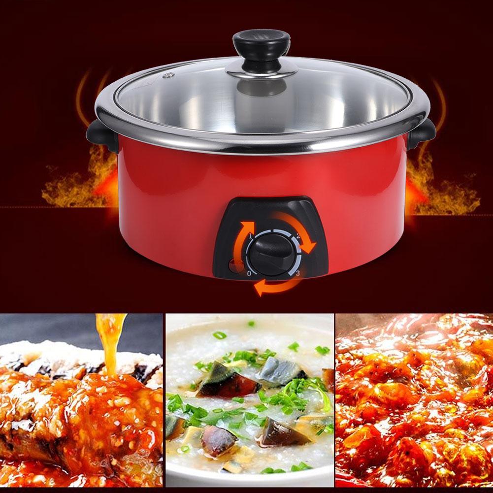 Multifunkční elektrický kotlík pro domácnost Varný hrnec Stewpot Cooker Tool 5L kuchyňské náčiní