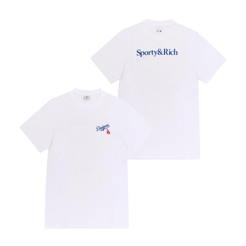 

SporTy Rich Unisex T shirT Dodgers Serif Wh01 TO043627666WH01 WHITE (L)