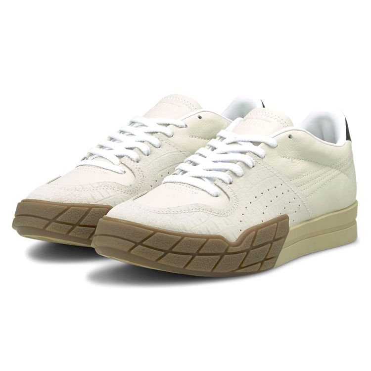 Puma  Eris Reptile Marshmallow Pale Khaki Women Sneakers Cream Black 375115-01