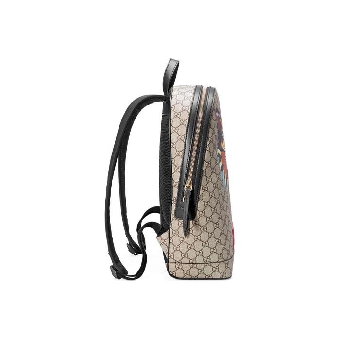 Gucci GG Supreme Backpack Cat Head LOVED Print 419584-9AX1T-8652