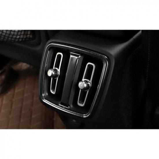 For Volvo XC40 2019-2022 Black Titanium Rear Air Outlet Vent Frame Cover Trim 1P