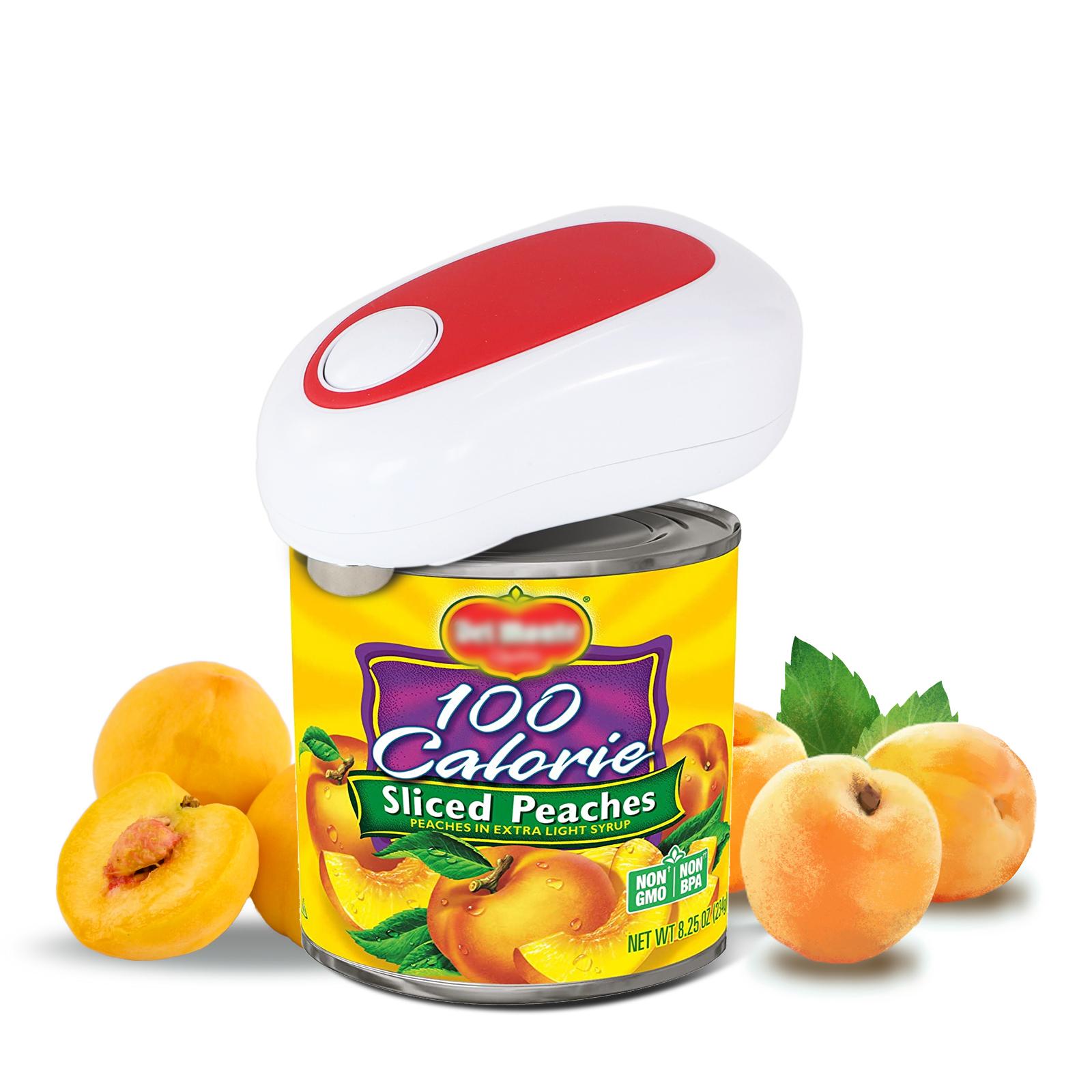 

Электрический консервный нож, автоматический консервный нож с гладкими краями, без острых краев для детей/пожилых людей/поваров/артритов. Меньше усилий для открытия.