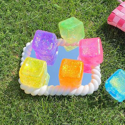 Maltose Simulated Ice Block Slow Rebound Polar Light Squeeze Block Decompression Toy