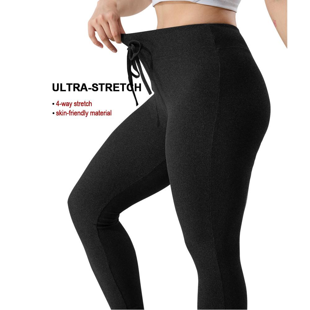 Hochtaillierte Sporthose Übergröße Yoga Leggings Damen Elastische Fitness Atmungsaktiv Laufen Freizeit Leggings