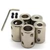 Accouplement rigide d'arbre en acier 45#, Accouplement droit de même diamètre 12mm/14mm pour moteurs et projets DIY