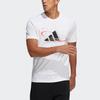 adidas Logo Print Athletic Style Crew Neck Short Sleeve T-Shirt Men’s White