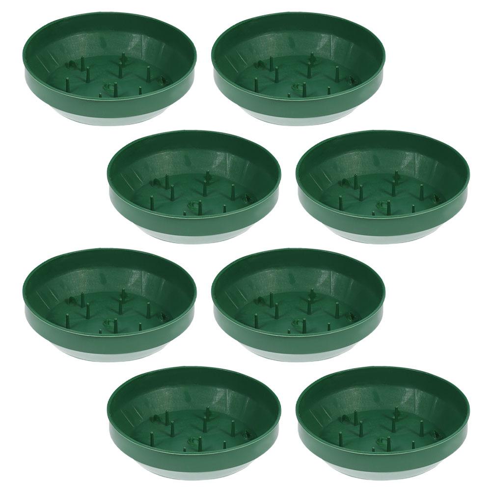 8Pcs Flower Arrangement Fixing Tray Plastic Flower Mud Holder for Foam Arrangements Sturdy Decorative Landscape Tool