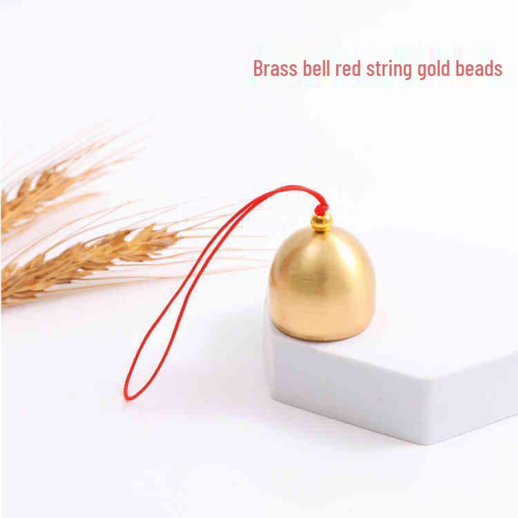 Brass and Copper Wind Chime DIY Accessories with Clapper - Small Metal Christmas Bells